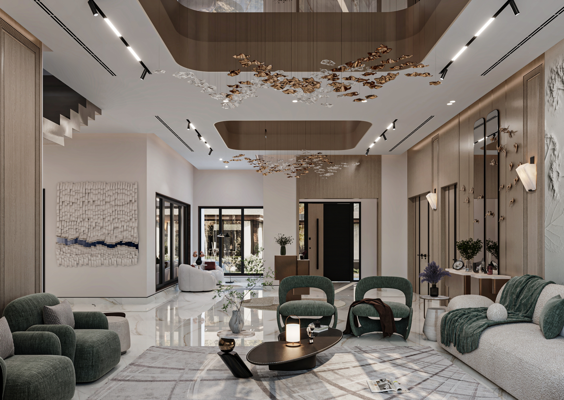 غرفة معيشة أنيقة